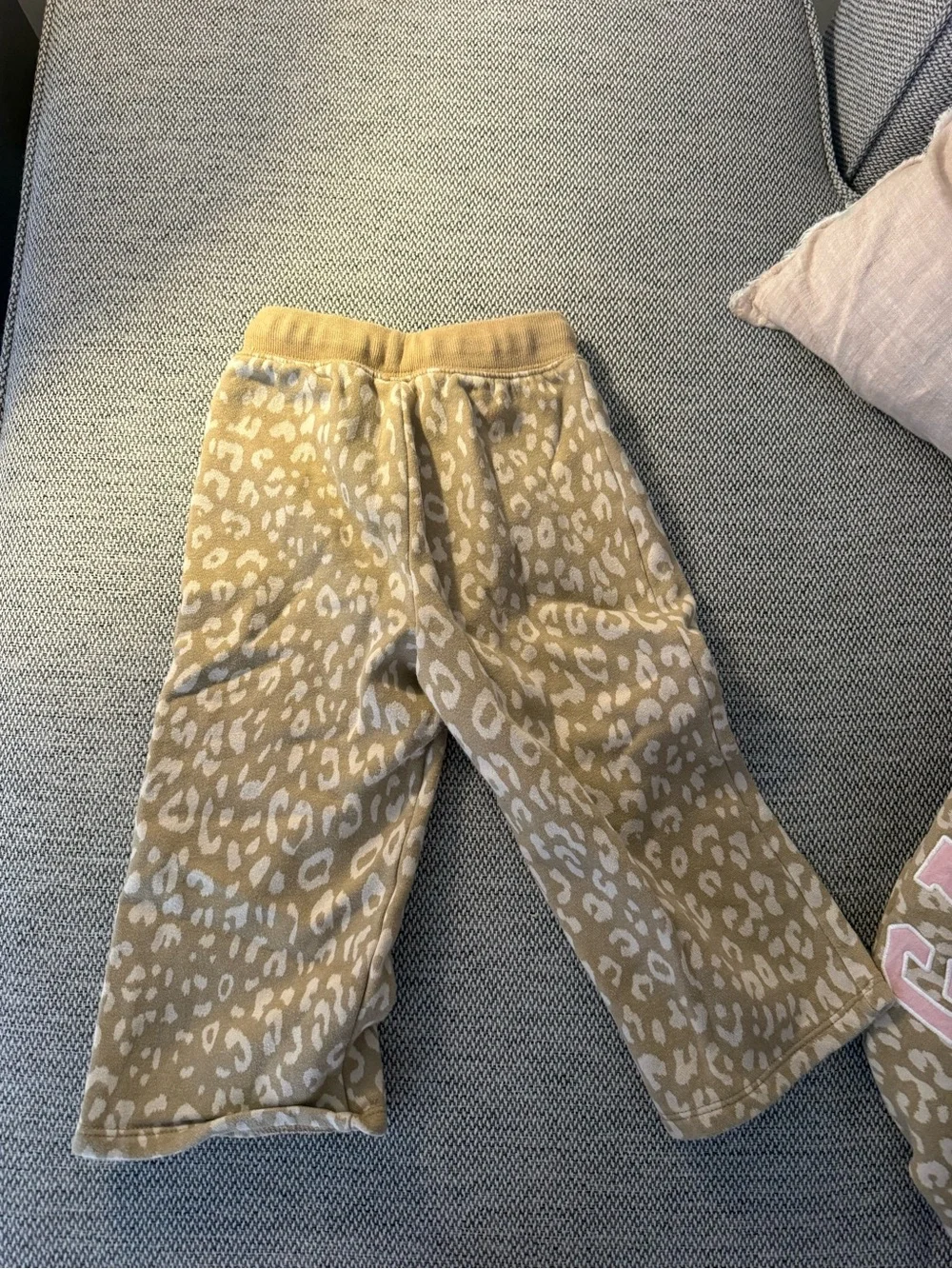GAP Kids Tan Leopard Print Sweatshirt & Joggers
